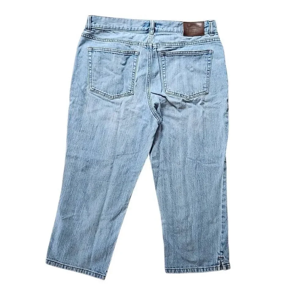 Lauren Ralph Lauren Jean Co. Denim Capri Light Wash 8